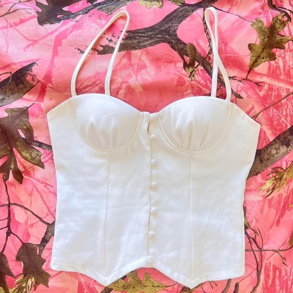 princess polly archette corset vest white - Picture 5 of 8